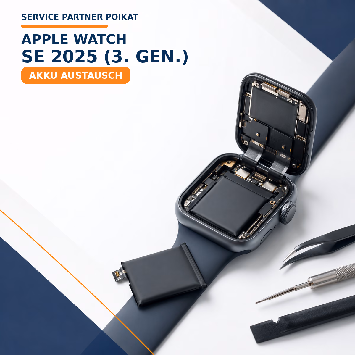 Apple Watch SE 2025 (3. Gen.) Akku Austausch