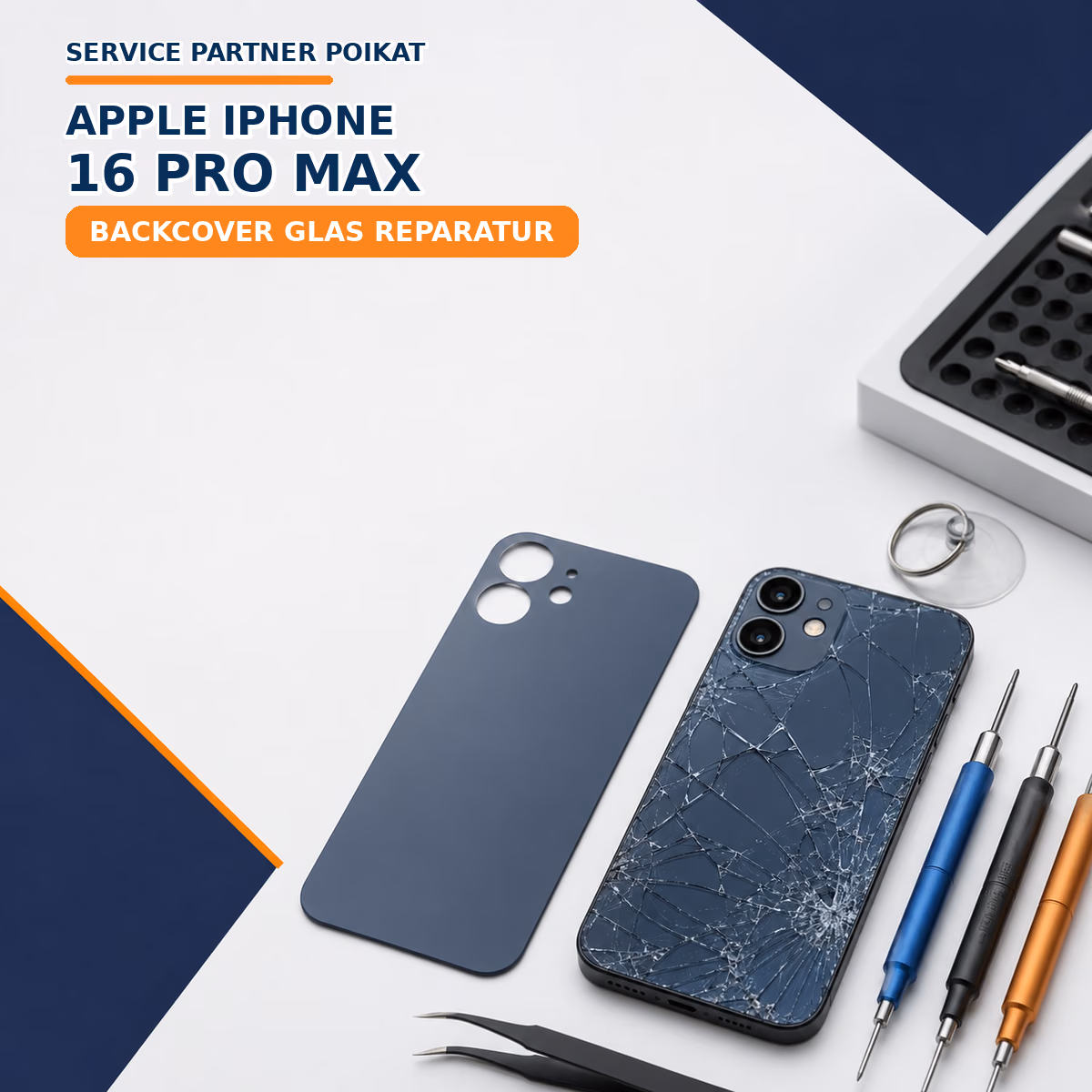 iPhone 16 Pro Max Backcover Glas Reparatur