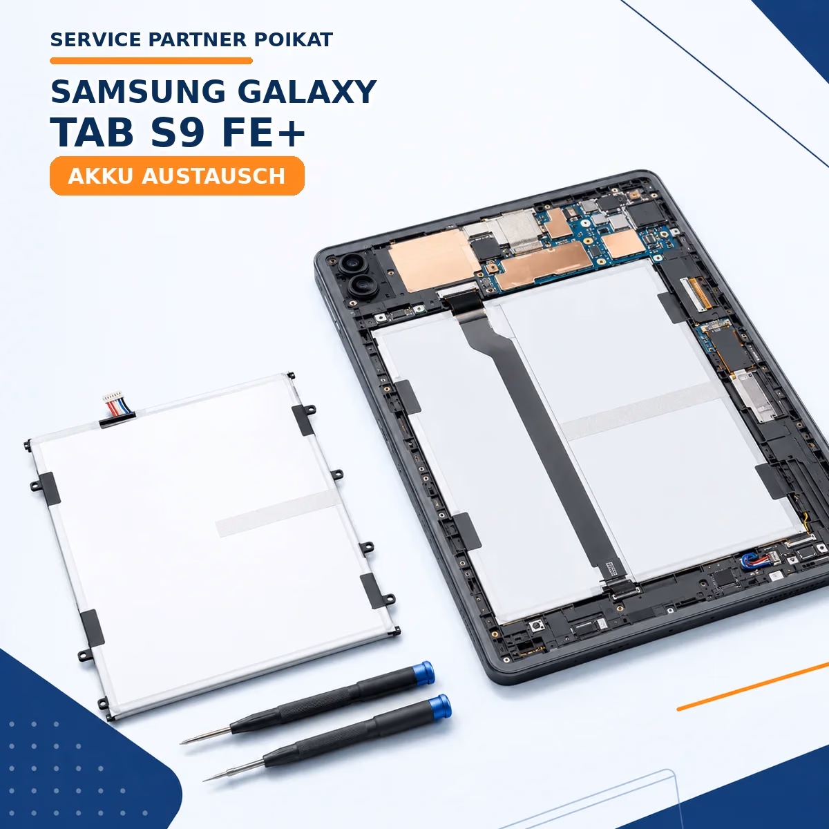 Samsung Galaxy Tab S9 FE+ Akku Austausch