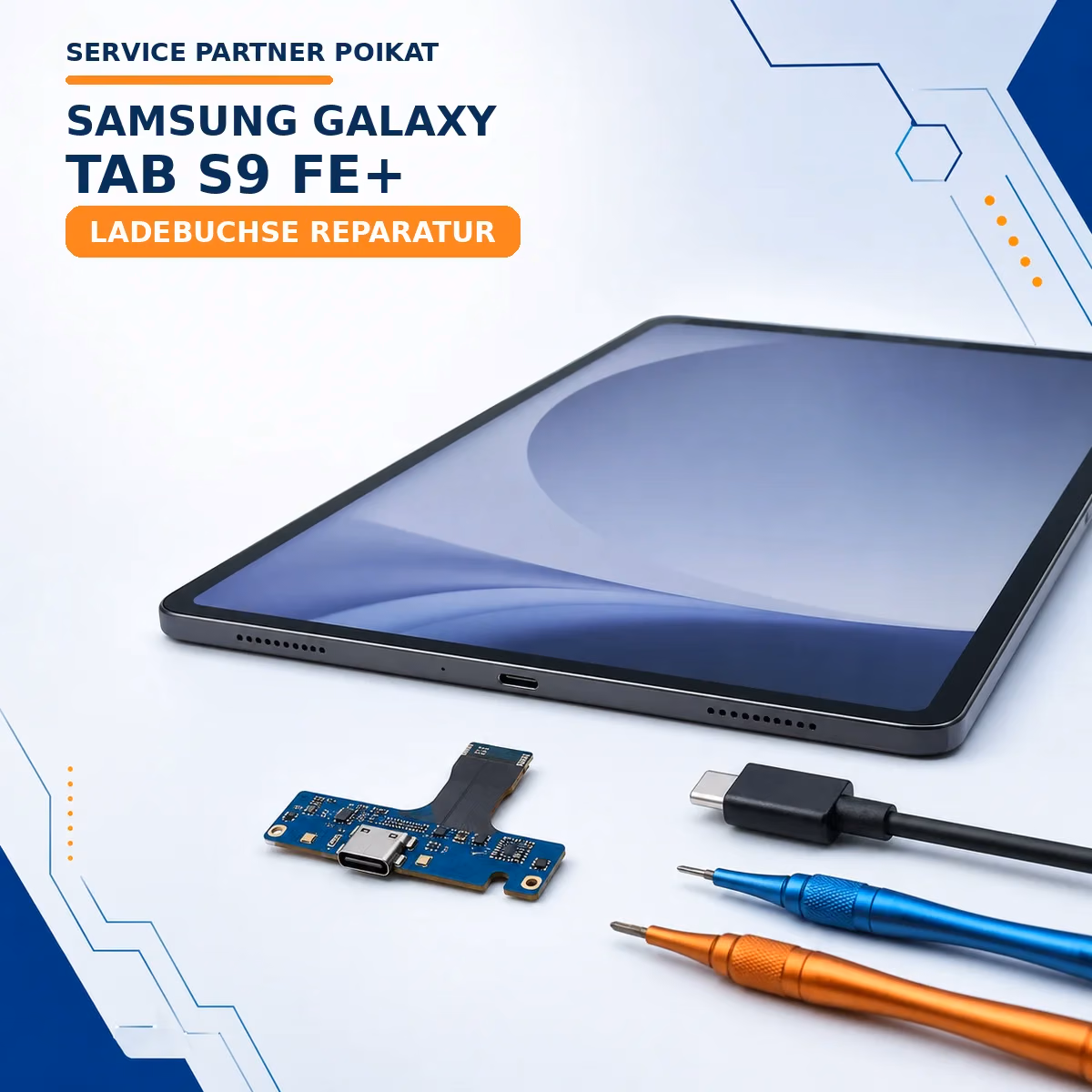 Samsung Galaxy Tab S9 FE+ Ladebuchse Reparatur