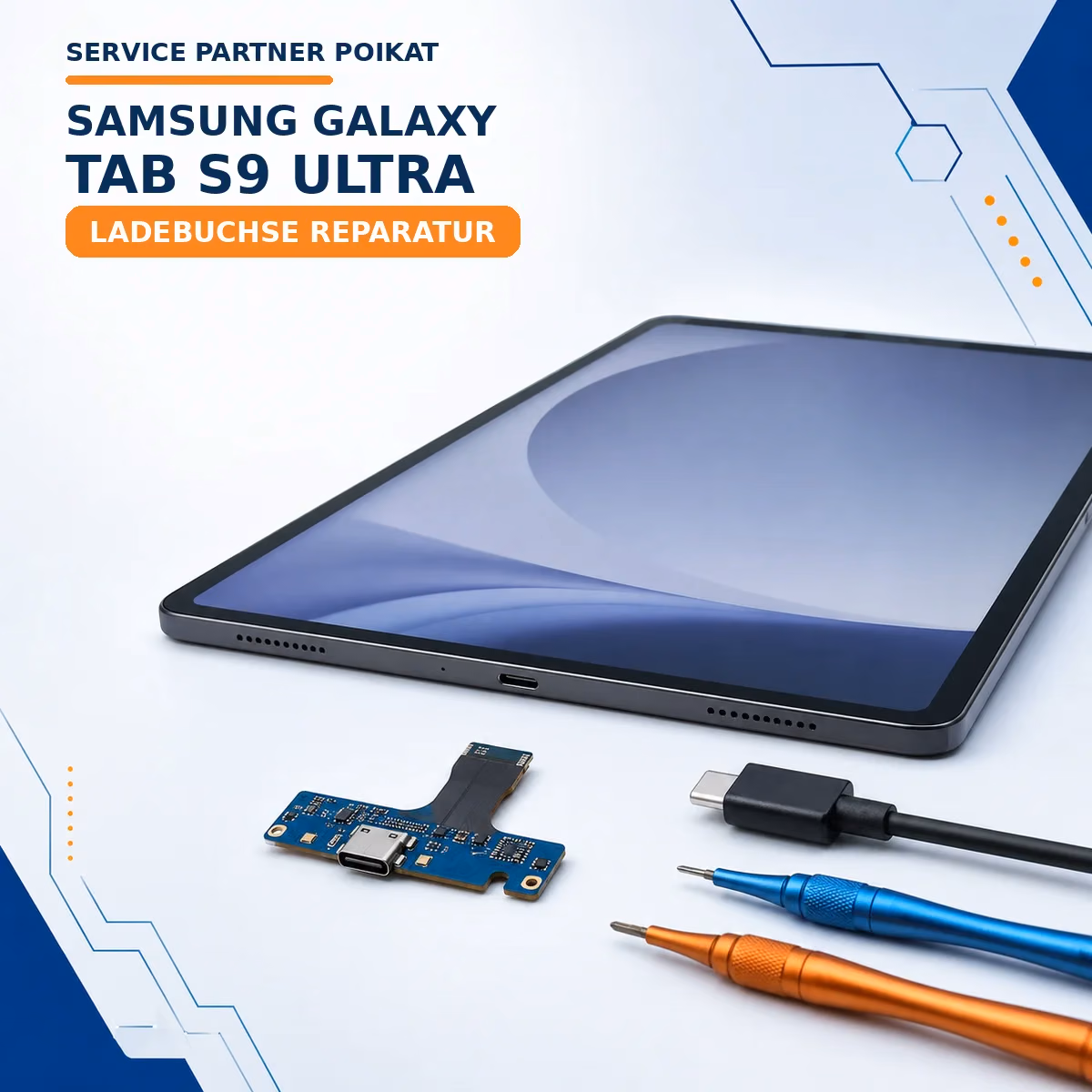 Samsung Galaxy Tab S9 Ultra Ladebuchse Reparatur