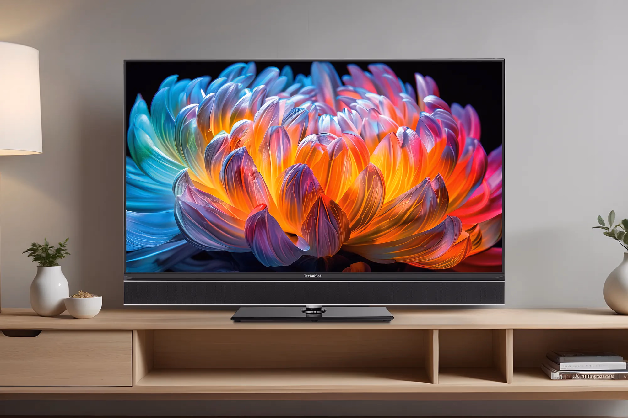 Wohnzimmeransicht des TechniSat TECHNIVISTA 43 CL